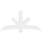 Ekena Millwork Alberta Architectural Grade PVC Gable Bracket, 72"W x 36"H x 6"D x 6"F, 12/12 Pitch GBP072X36X0606ALB00 - alternate 5